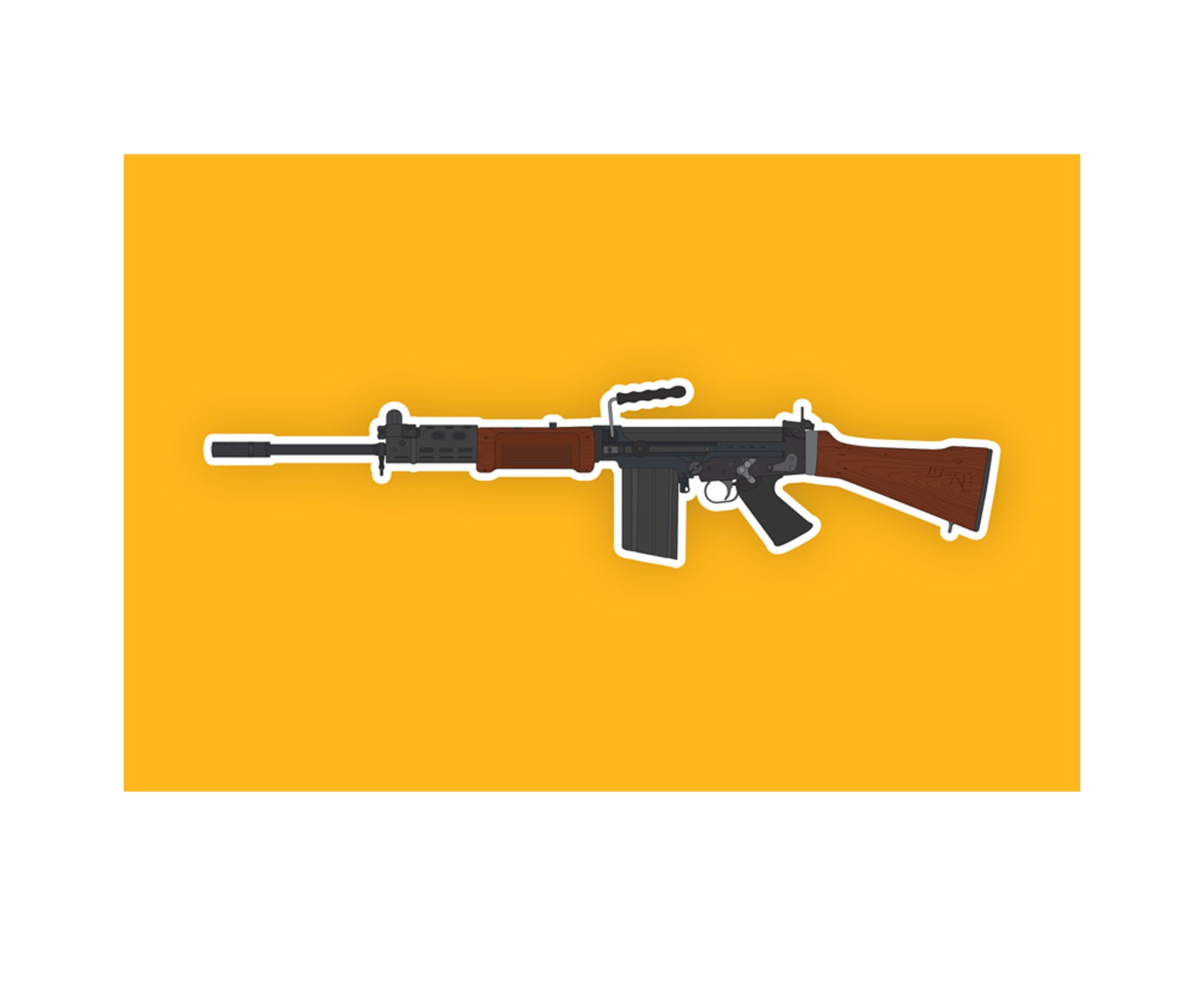 Kitfox Israeli FAL Sticker