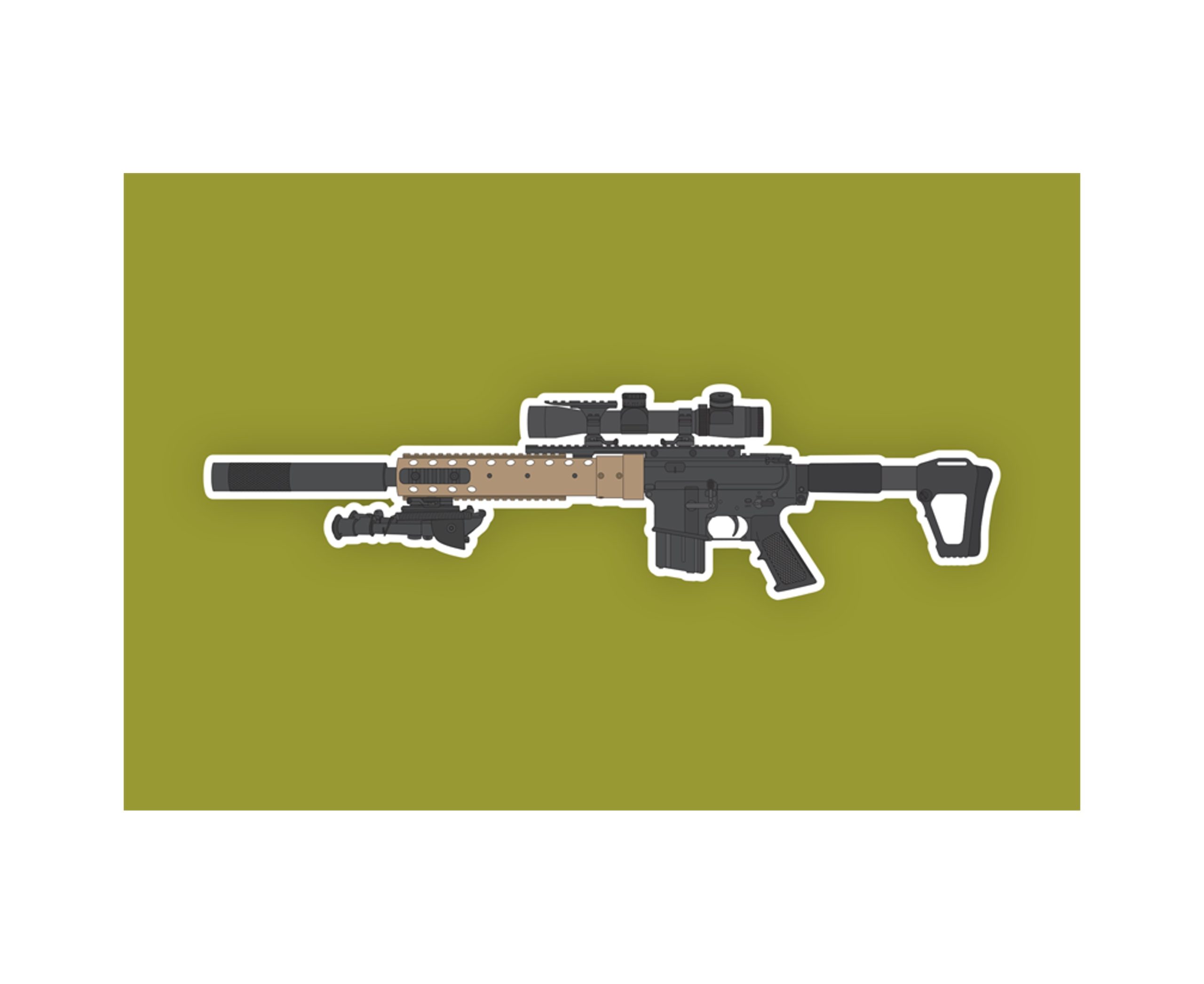 Kitfox MK12 Mod H V2 Sticker