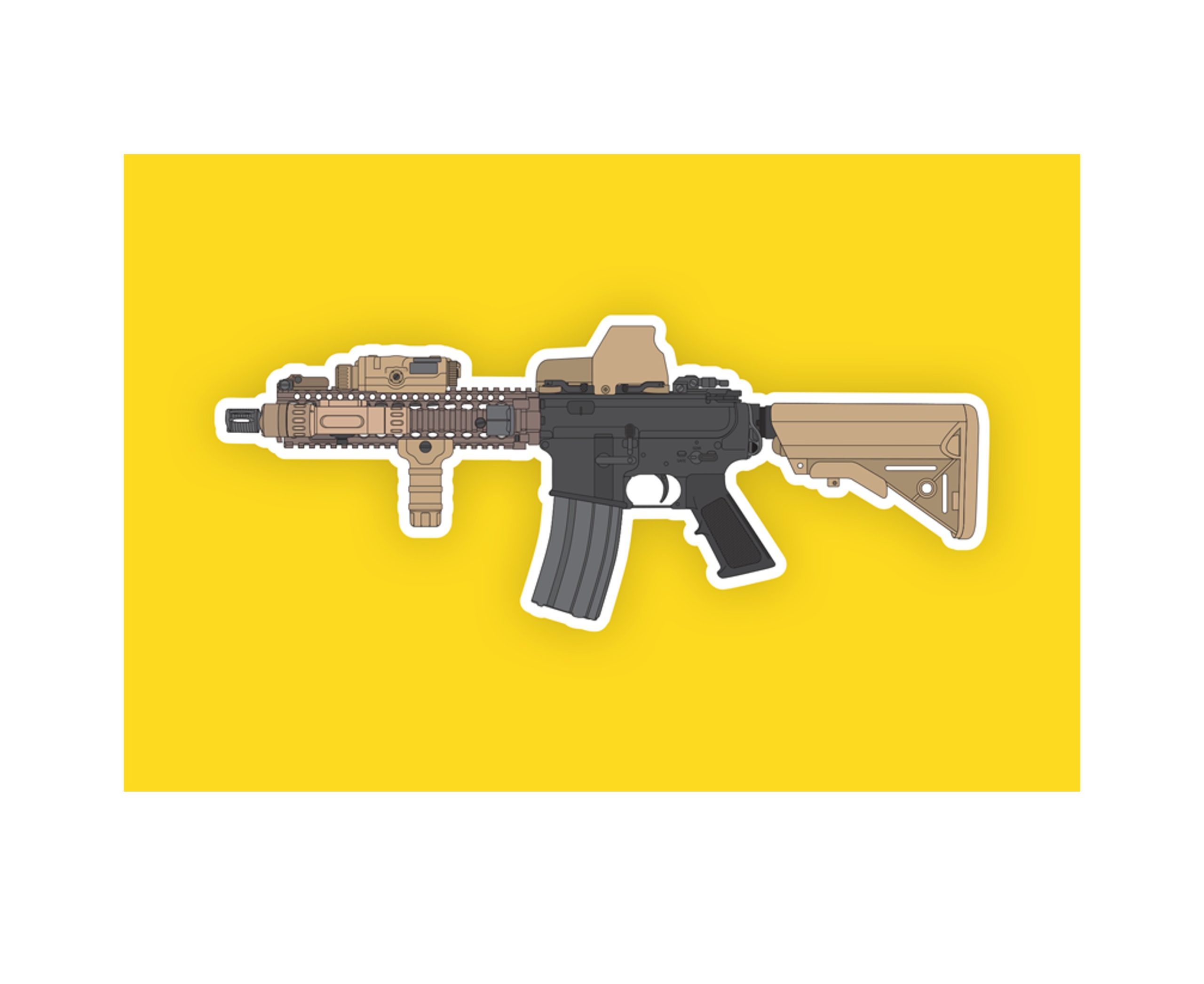 Kitfox MK18 CQBR V4 Sticker