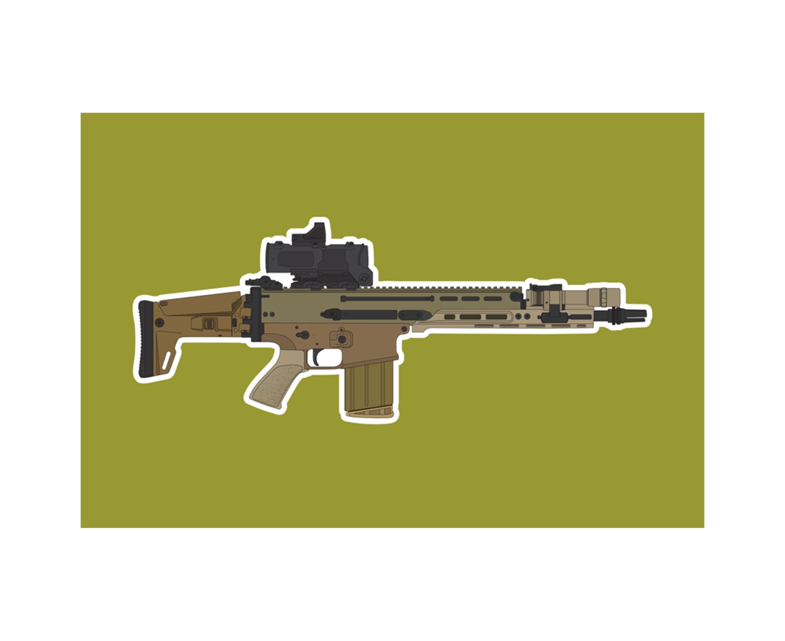 Kitfox Midlength SCAR-17 Sticker