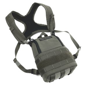 Blowout Twin Needle Bino Pouch V2 and Harness, Ranger Green