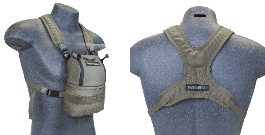 Blowout Twin Needle Bino Pouch V2 and Harness, Ranger Green - Image 2