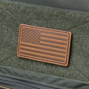 Clearance Mil-Spec Monkey US Flag Leather Morale Patch